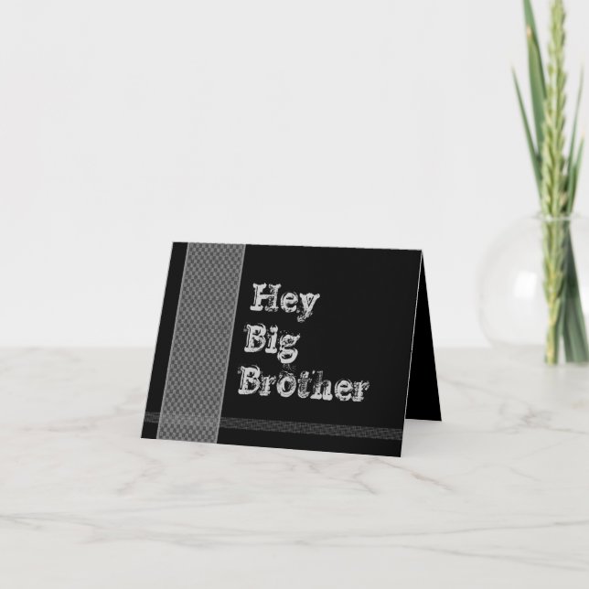 BROTHER Be My Trauzeuge - Schwarze und Silberne Ka Einladung (Vorderseite)