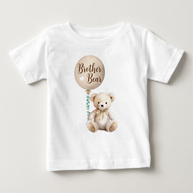 Brother Bear Teddy Baby Dusche T - Shirt (Vorderseite)