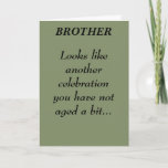BROTHER BIRTHDAY CARD KARTE<br><div class="desc">INNERHALB UND RÜCKHALT DER KARTE</div>