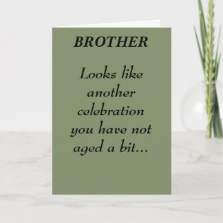 BROTHER BIRTHDAY CARD KARTE