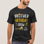 Brother Birthday Crew Construction Worker Excavato T-Shirt<br><div class="desc">Brüder Crew Bauarbeiter Bagger Jungen</div>