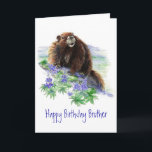 Brother, Birthday Endangered Animal Greeting Karte<br><div class="desc">10 % der Umsätze gehen an die Unterstützung dieser niedlichen gefährdeten Tiere. com zazzle.com</div>