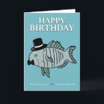 Brother Birthday Fish Puke Card Karte<br><div class="desc">Schick deinen bzw. bösen Bruder diese lustige Geburtstagskarte,  die ihm lasse,  dass er so fisch ist.</div>