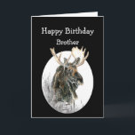 Brother Birthday Moose Wasserfarbe Tier Alte Timer Karte<br><div class="desc">Fun Brother Geburtstag Elche Wasserfarbe Tier Spaß für die Alte Timer in Ihrem Leben</div>