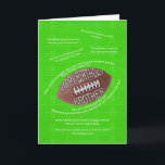 Brother birthday, really bad football jokes karte<br><div class="desc">Football jokes for brother birthday card. A football field with a thrown football and lots of terrible football jokes.  A football player or a fan will get a huge kick out of this card! Copyright Norma Cornes.</div>