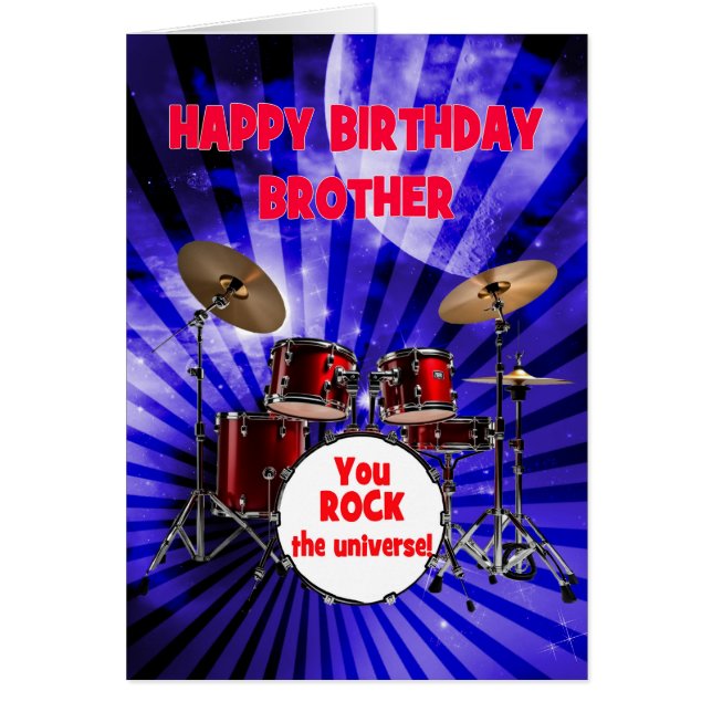 Brother Birthday You Rock Drums (Vorne)