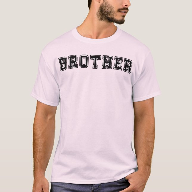 Brother – Black Gradient Background  T-Shirt (Vorderseite)