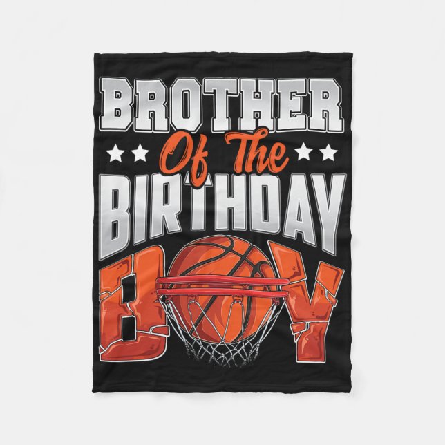 Brother Bysketbyll Birthday Boy Family Byller B-da Fleecedecke (Vorderseite)