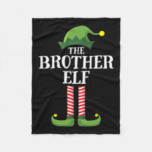 Brother Elf Matching Family Group Weihnachts-Party Fleecedecke