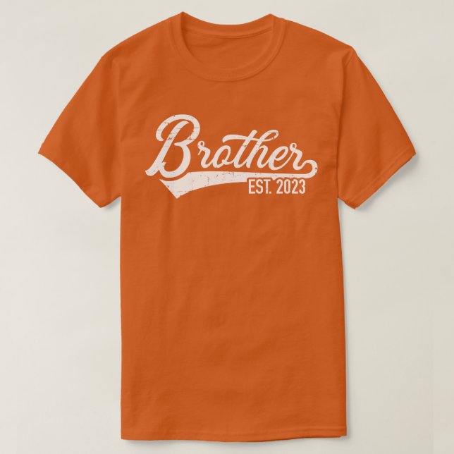 Brother est 2023 for bro to be T-Shirt (Design vorne)
