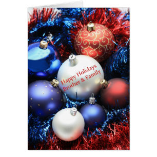 Brother & Family Merry Christmas card
