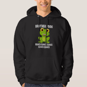 Brother Frog Animal Puck Liebe Amphibian Toad Frog Hoodie