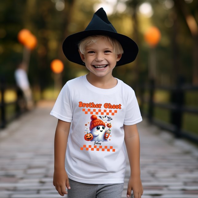 Brother Ghost Personalisiert Name Geschenk für Jun T-Shirt (Von Creator hochgeladen)