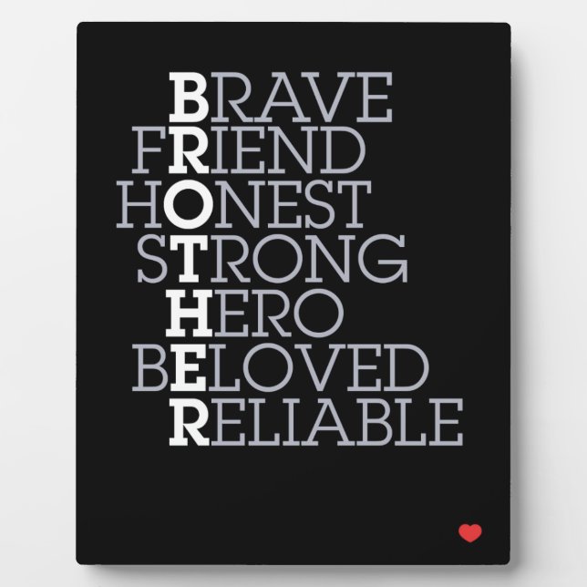 Brother Gift Fotoplatte (Vorderseite)