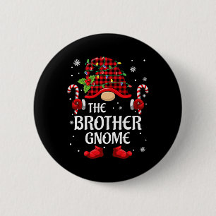 Brother Gnome - Weihnachtsjets für Familien Button