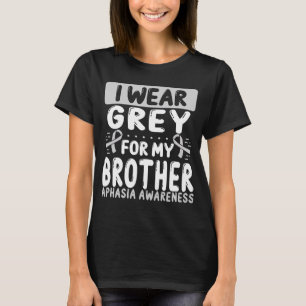 Brother Gray Ribbon Twin Aphasia Bewusstsein T-Shirt