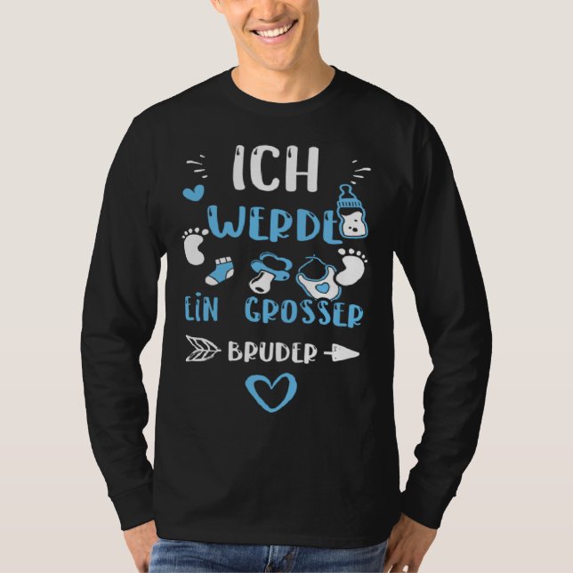 Brother Ich Werde Ein Großer Bruder  Baby Boy T-Shirt (Vorderseite)