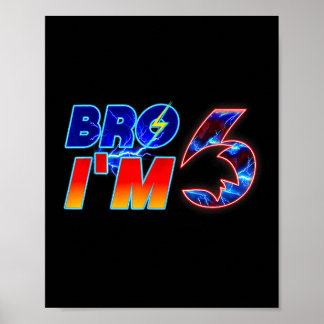 Brother Im 6th Birthday Boy Family Matching Party Poster