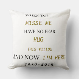Brother Memorial Pillow – Forever in Our Hearts Kissen