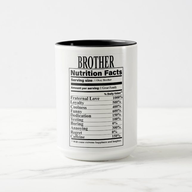 Brother Nutrition Fakten Tasse (Zentrum)