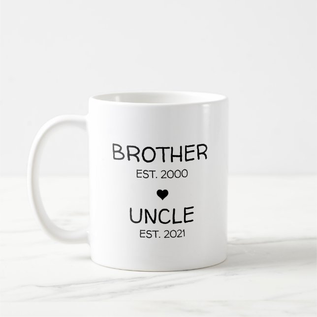 Brother Oncle Pregnancy Announcement Baby Reveal Kaffeetasse (Links)