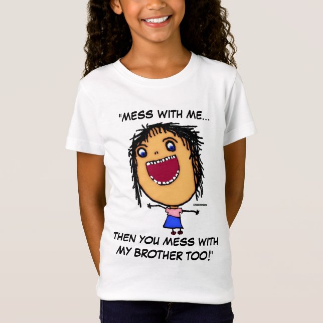 Brother Sister Warning T-Shirt (Vorderseite)