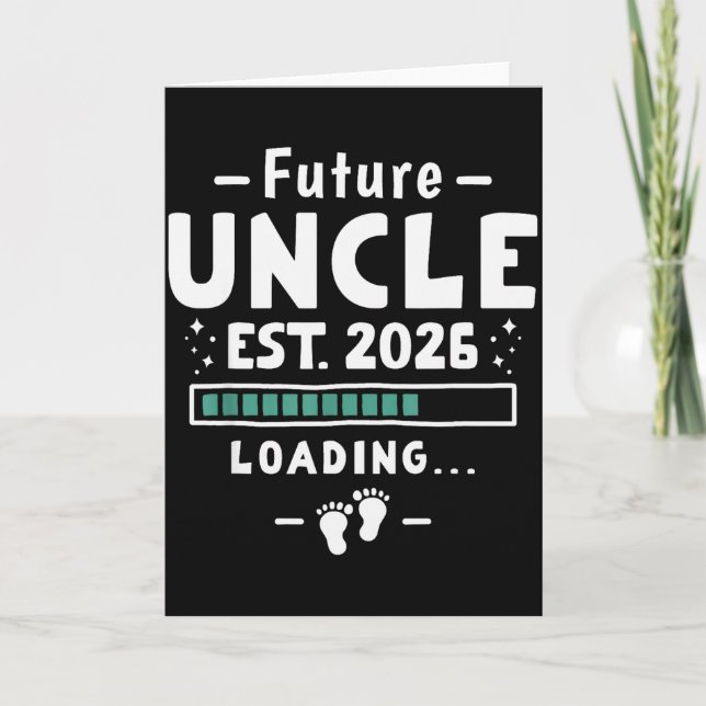 Brother To Uncle Pregnancy Announcement - Future U Karte (Vorderseite)