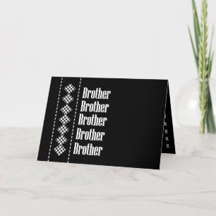 BROTHER Usher Einladung Diamant-Karo