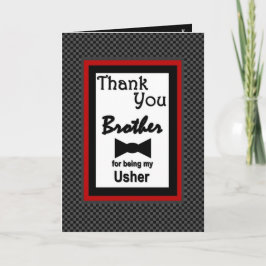 Brother USHER Wedding Danke mit Bow Krawatte