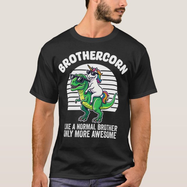 Brothercorn wie ein Bruder nur Phantastische Einho T-Shirt (Vorderseite)