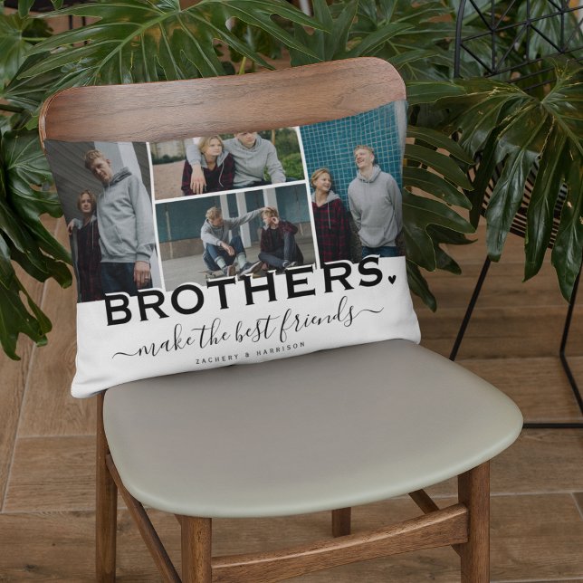 BROTHERS-Angebot und Foto Collage Geschenk Dekokissen (Von Creator hochgeladen)