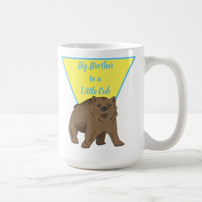 Brothers Big Brother Little Brother Niedlich Baby  Kaffeetasse (Rechts)