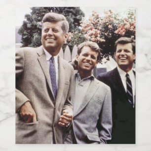 Brothers with President John Kennedy White House Weinetikett