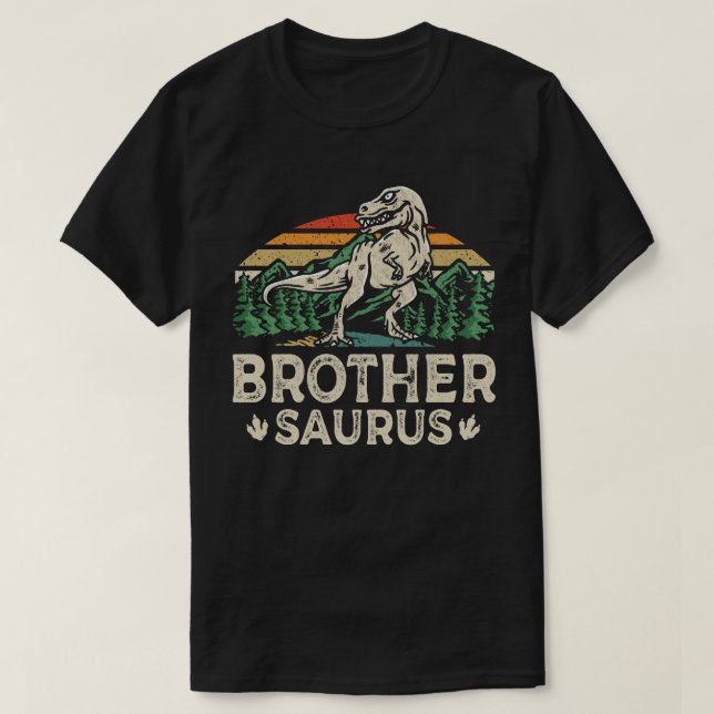 Brothersaurus Dinosaur T Rex Brother Saurus Funny T-Shirt (Design vorne)