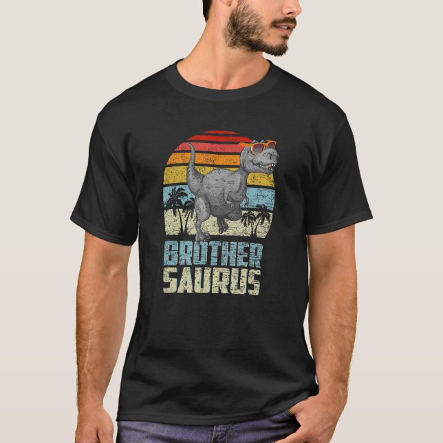 Brothersaurus Rex Dinosaur Brother Saurus Familie  T-Shirt (Vorderseite)