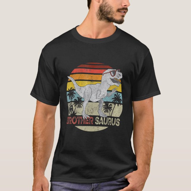 Brothersaurus T Rex Dinosaur Brother Saurus Family T-Shirt (Vorderseite)