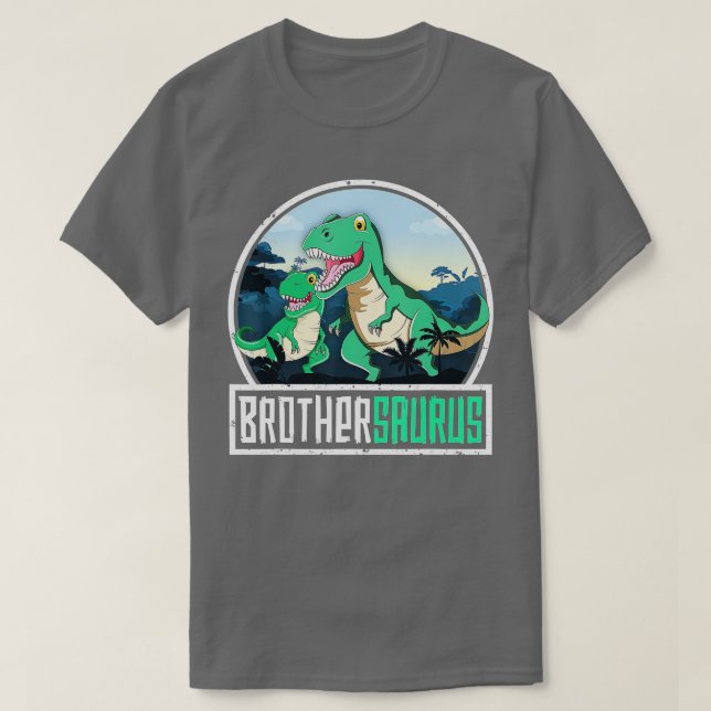 Brothersaurus T-Rex Dinosaur Saurus Brother Matchi T-Shirt (Design vorne)