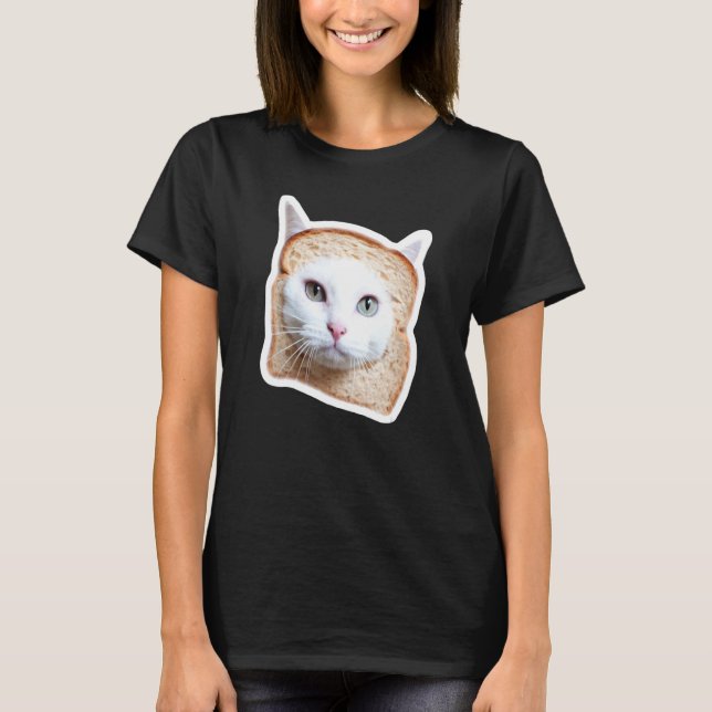 Brotkatze Internet-Meme T-Shirt (Vorderseite)