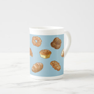 Brotmusterknochen-China-Tasse - kundengerecht Prozellantasse
