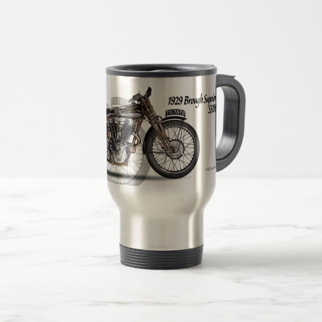 Brough 1929 überlegenes SS100 Reisebecher (VorderseiteRechts)