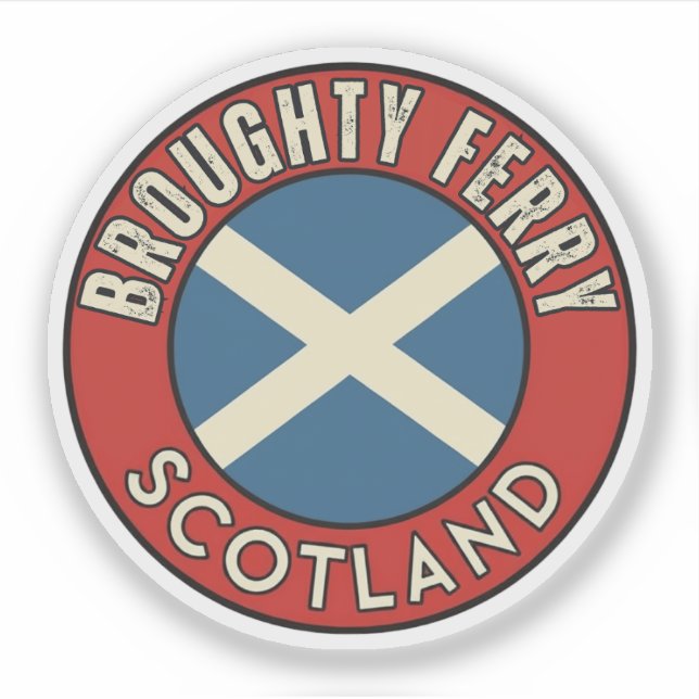 Broughty Ferry, Schottland Aufkleber (Vorderseite)