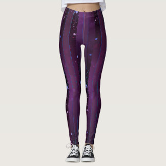 Brouillard pourpre : Leggings de rêve cosmique