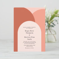 Brouiller Simplement Arches Faire-part de mariage