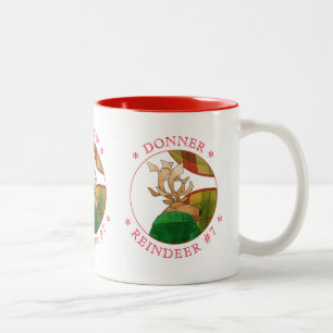 BROUILLON ROUGE DONNER REINDEER Mug à deux tons
