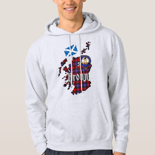 Broun Clan Abzeichen Adult Hoodie (Vorderseite)