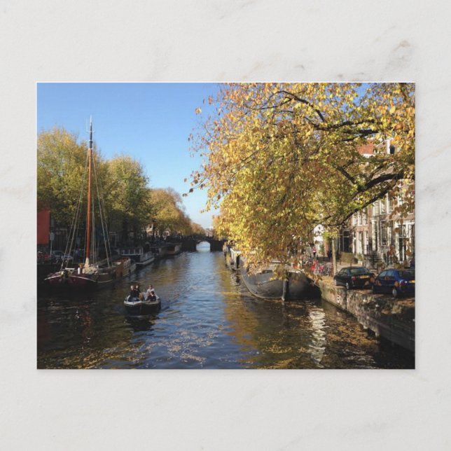 Brouwersgracht Amsterdam Herbst Postkarte (Vorderseite)
