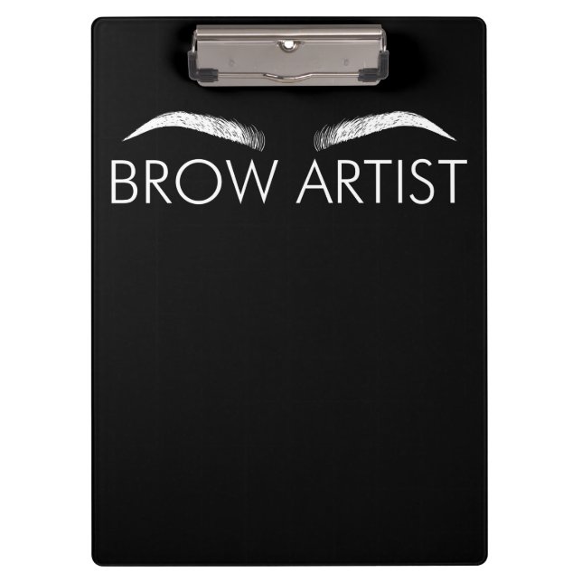 Brow Artist Brow Lounge Eyebrow Lover Br Klemmbrett (Vorderseite)