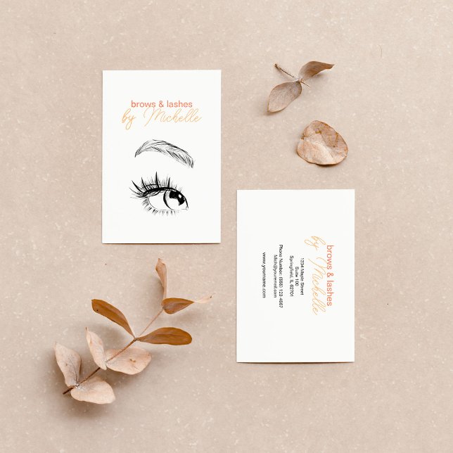 Brow Bar Microblading Wimpernverlängerungen Minima Visitenkarte (Von Creator hochgeladen)