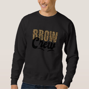 Brow Crew Brow Artist Brow Tech Leopard Brow Crew Sweatshirt