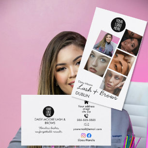 Brow Tech Foto-Portfolio Augenbrauen-Tattoo-Design Visitenkarte